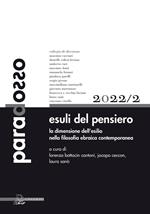 Paradosso. Rivista di filosofia (2022). Vol. 2: Esuli del pensiero. La dimensione dell'esilio nella filosofia ebraica contemporanea