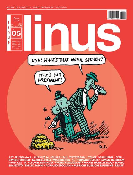 Rivista Linus. Maggio 2018 - copertina