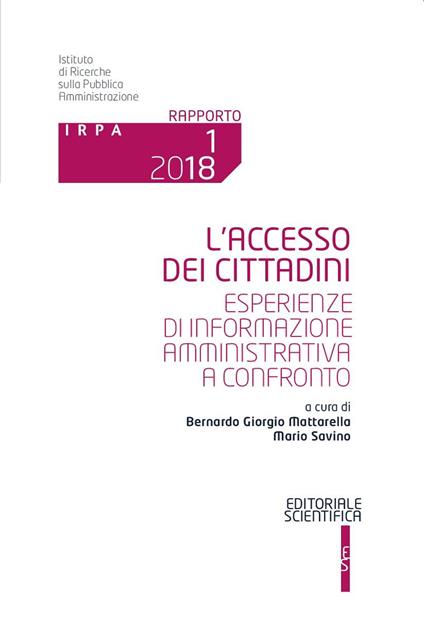 L' accesso dei cittadini. Esperienze di informazione amministrativa a confronto - copertina