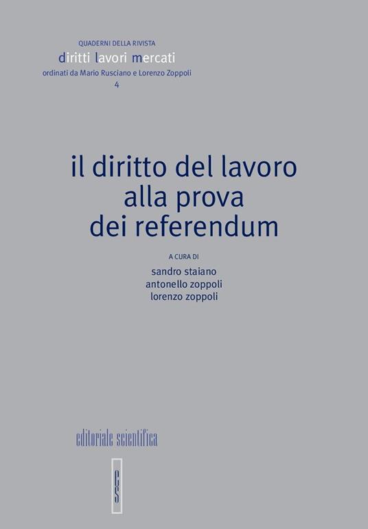 Il diritto del lavoro alla prova dei referendum - copertina