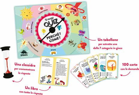 Il mega quiz. Perché? Come? Con 100 Carte - Élisabeth Marrou - 3