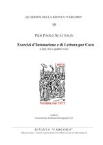 Esercizi d'intonazione e di lettura per Coro a due, tre e quattro voci