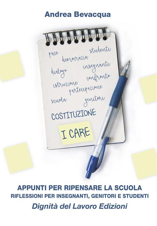 Appunti per ripensare la scuola. Riflessioni per insegnanti, genitori e studenti - Andrea Bevacqua - copertina