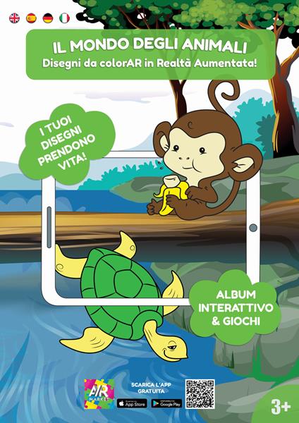 Il mondo degli animali. Disegni da colorAR in realtà aumentata! Ediz. illustrata - copertina