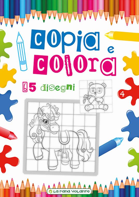 Copia e colora. 65 disegni. Ediz. illustrata - copertina