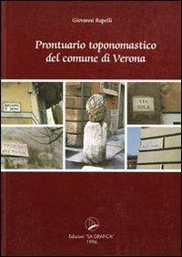 Prontuario toponomastica del comune di Verona - Giovanni Rapelli - copertina