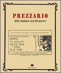 Prezzario della rinomata casa del piacere. Ediz. illustrata - copertina