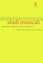 Studi Musicali. N.S. (2017). Vol. 2