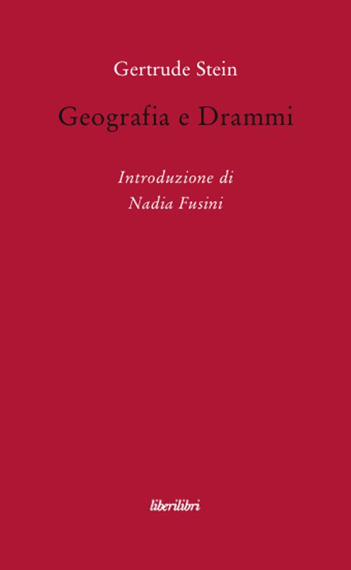 Geografia e drammi - Gertrude Stein - copertina