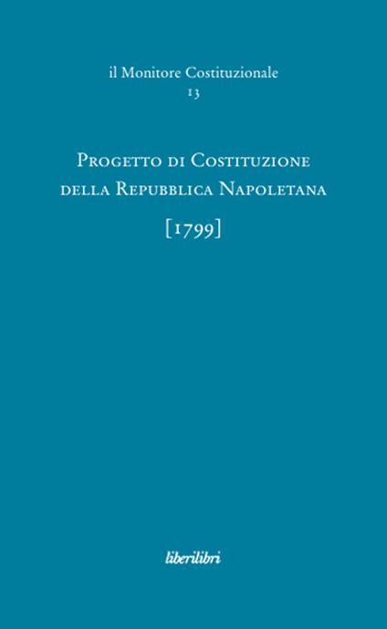 Progetto di costituzione della Repubblica napoletana (1799) - copertina