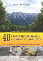 40 escursioni (584Km) sui monti d'Abruzzo. Dai Calanchi di Bucchianico al Corno Grande