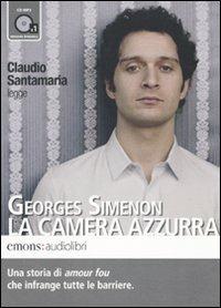 La camera azzurra letto da Claudio Santamaria. Audiolibro. CD Audio formato MP3 - Georges Simenon - copertina