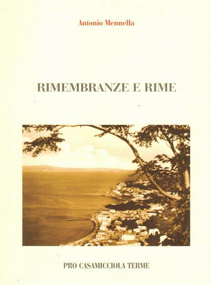 Rimembranze e rime - Antonio Mennella - copertina