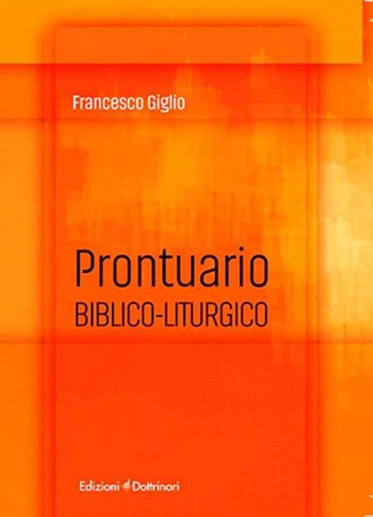 Prontuario biblico-liturgico - Francesco Giglio - copertina