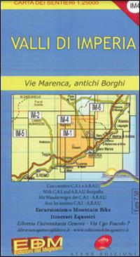 IM 4 valli di Imperia, l'entroterra. Carte dei sentieri di Liguria - copertina