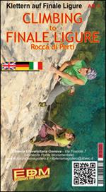 SV-53 Climbing to Finale Ligure. Carte di arrampicata. Free climbing. Ediz. italiana e inglese