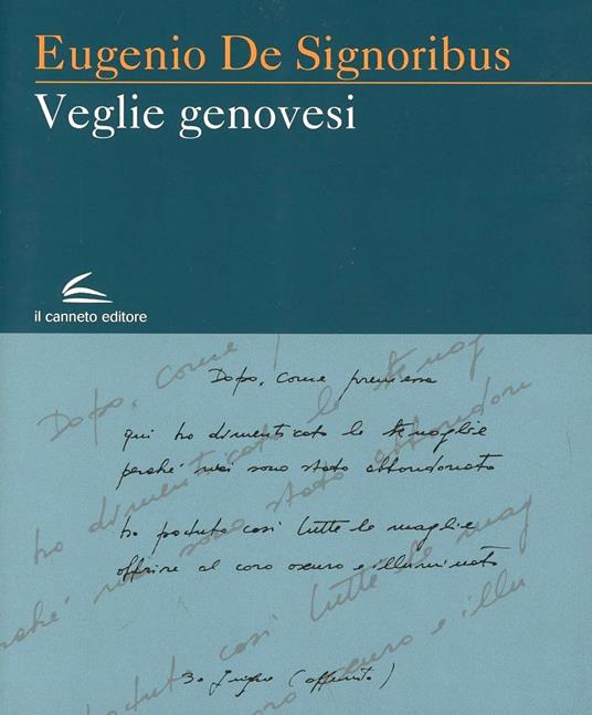 Veglie genovesi - Eugenio De Signoribus - copertina