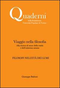 Viaggio nella filosofia. Filosofi nell'età dei lumi - Giuseppe Bailone - copertina