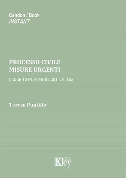 Processo civile. Misure urgenti. Legge 10 novembre 2014, n. 162 - Teresa Puntillo - copertina