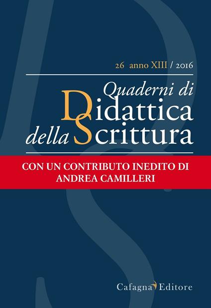 QdS. Quaderni di didattica della scrittura (2009). Vol. 26 - copertina