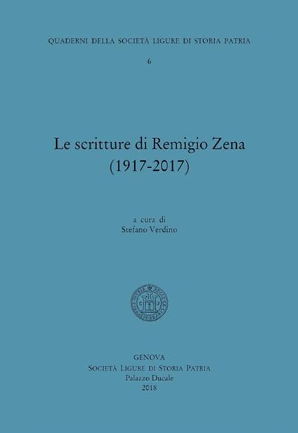 Le scritture di Remigio Zena (1850-1917) - copertina