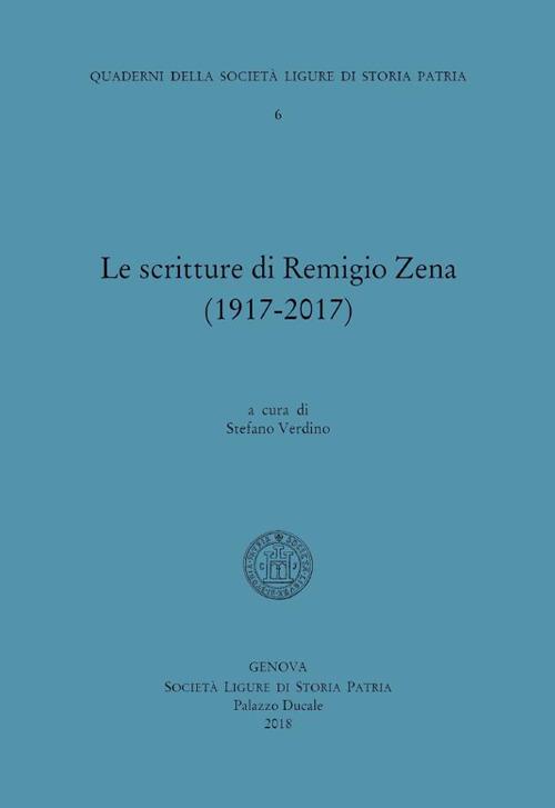 Le scritture di Remigio Zena (1850-1917) - copertina