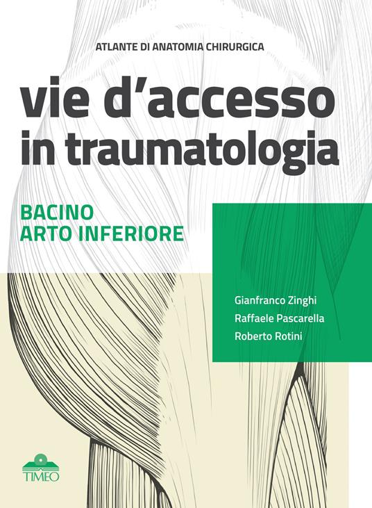 Atlante di anatomia chirurgica. Vie d'accesso in traumatologia. Bacino - Arto inferiore - Gianfranco Zinghi,Raffaele Pascarella,Roberto Rotini - copertina