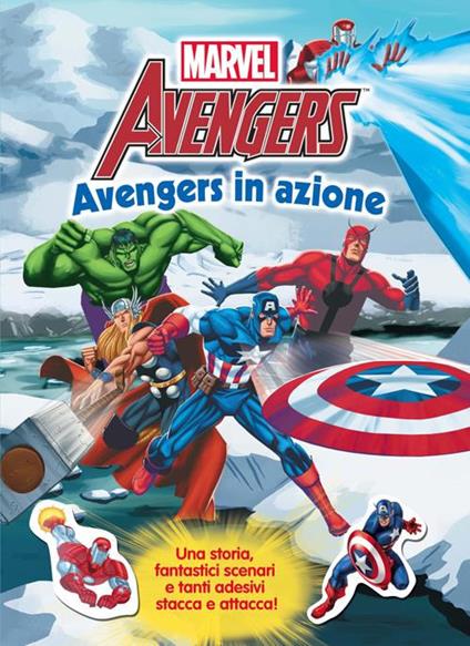 The Avengers in azione. Con adesivi - copertina