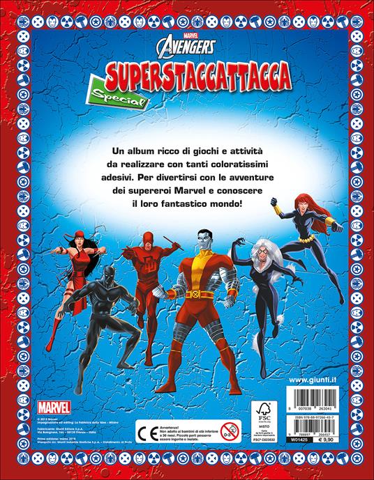 Gli eroi Marvel. Superstaccattacca special. Con adesivi. Ediz. illustrata -  Libro - Marvel Libri 