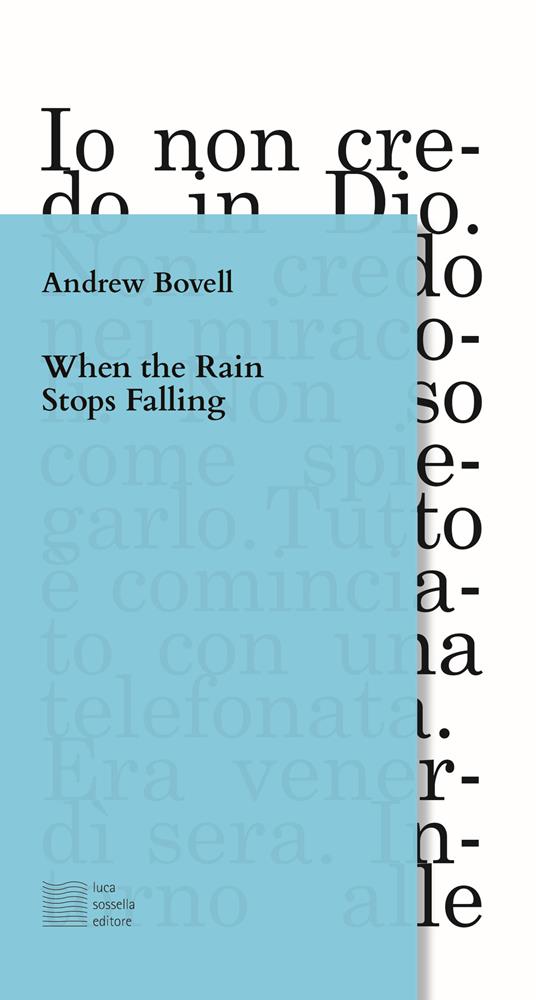 When the rain stops falling - Andrew Bovell - copertina