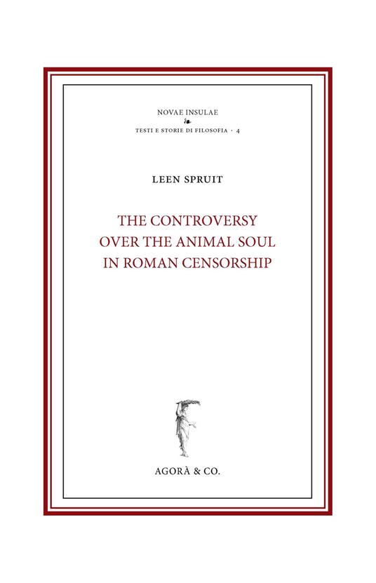 The controversy over the animal soul in roman censorship - Leen Spruit - copertina