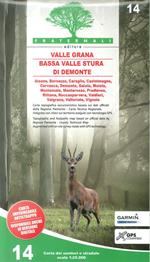 Carta n. 14. Bassa valle Stura di Demonte, val Grana