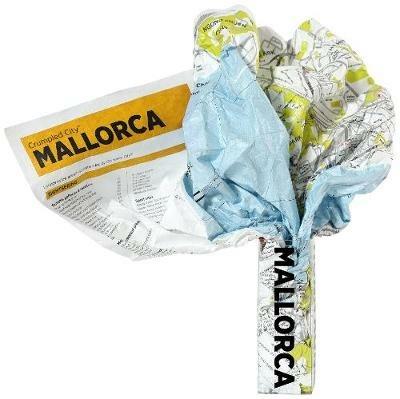 Mappa Crumpled City Map Maiorca. Mallorca