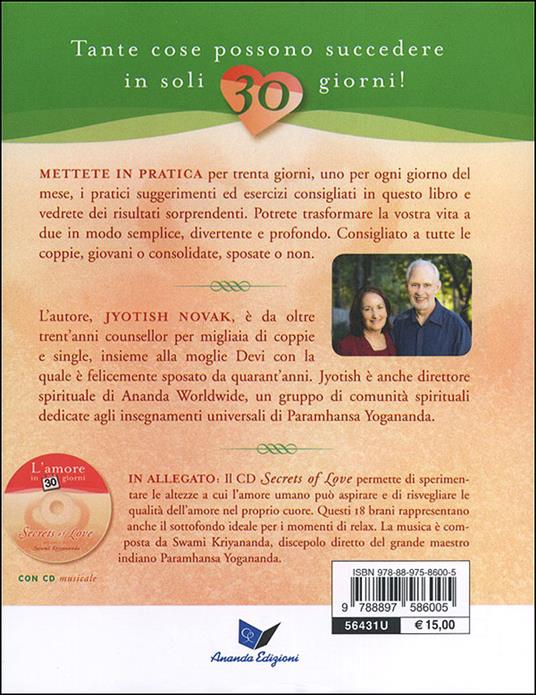 L'amore in 30 giorni. I segreti delle coppie felici. Con CD Audio - Jyotish Novak - 3