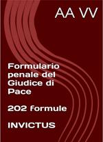 Formulario penale del giudice di pace