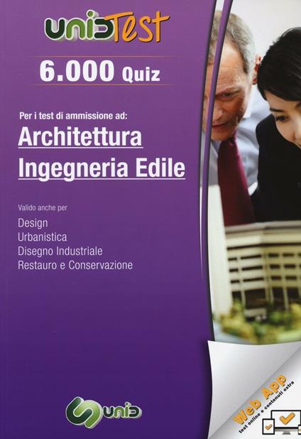 6.000 quiz per i test di ammissione ad architettura e ingegneria edile. Con aggiornamento online - copertina