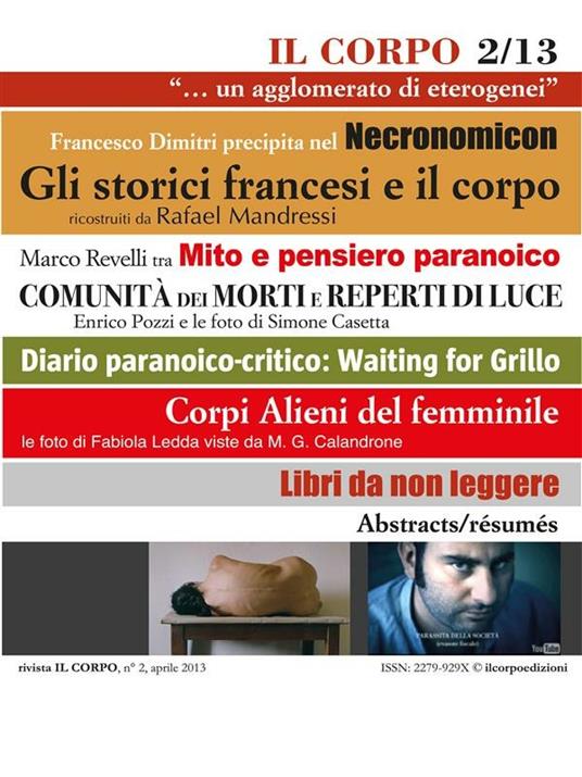 Il corpo. Aprile 2013 - V.V.A.A. - ebook