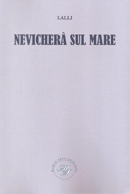 Nevicherà sul mare - Lalli - copertina