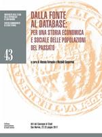 Dalla fonte al database: per una storia economica e sociale delle popolazioni del passato