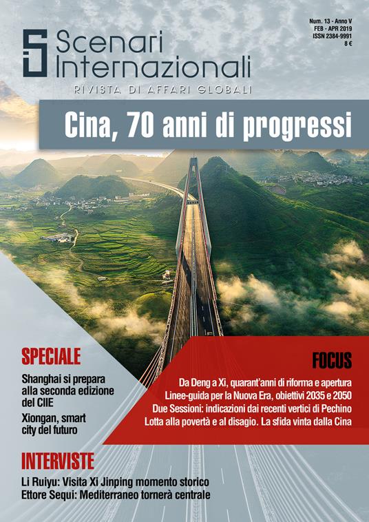 Scenari internazionali. Rivista di affari globali (2019). Vol. 13: Cina, 70 anni di progressi. - copertina