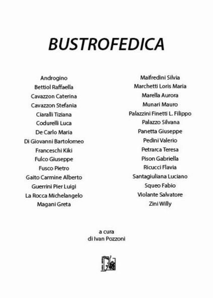 Bustrofedica - copertina