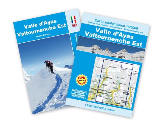 Valle D'ayas. Valtournenche Est. Ediz. italiana, inglese e francese. Con Carta geografica - Sergio Enrico - copertina