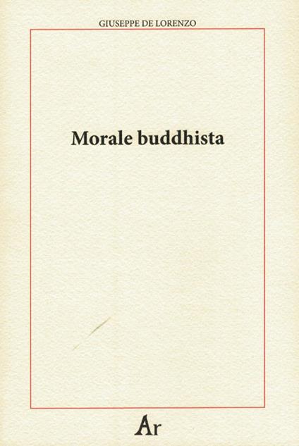 Morale buddhista - Giuseppe De Lorenzo - copertina