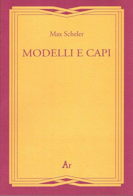 Modelli e capi - copertina