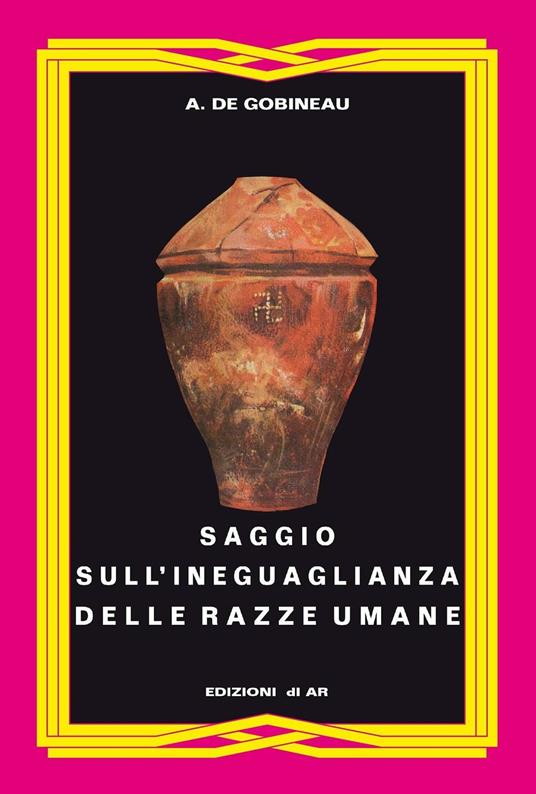 Saggio sull'ineguaglianza delle razze umane - Joseph-Arthur de Gobineau - copertina