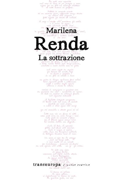 La sottrazione - Marilena Renda - copertina