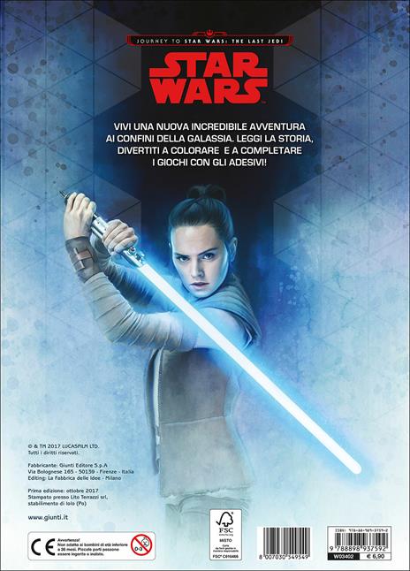 Star Wars. Journey to Star Wars The last Jedi. Colora e attacca gli eroi. Con adesivi. Ediz. a colori - 2