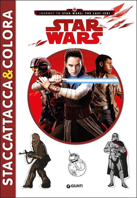 Star Wars. Staccattacca & colora. Con adesivi. Ediz. a colori - copertina