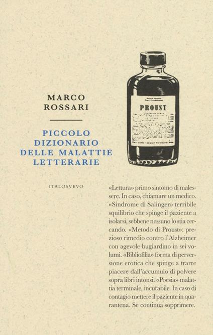 Piccolo dizionario delle malattie letterarie - Marco Rossari - copertina