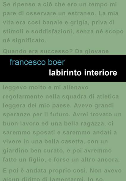 Labirinto interiore - Francesco Boer - copertina